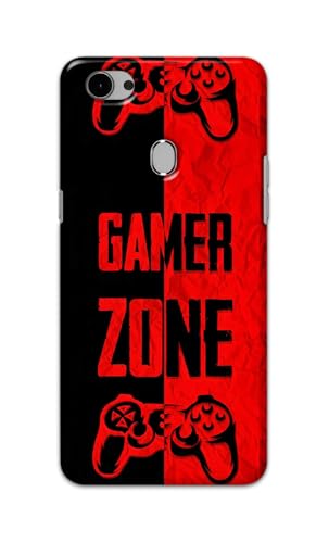 Image of Printed Hard Back Cover Case for Oppo F7 Back Cover (Gamer Zone) -1111