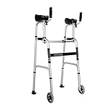 Upright Walker Forearm Rollator Walker Stand Up Rolling Walker Tall Folding Rollator Walker for Seniors Elderly Handicap Walking Assist Suitable for Postoperative Rehabilitation -  ZSUHGD