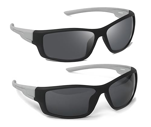 Image of Anemxer Combo of Night Driving HD Vision Glasses with Diamond Cut Design and Black Daytime UV400nm Sunglass for Men Women Anti Glare For Night Bike Riding Car driving