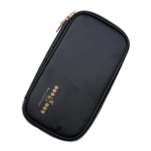Hemobllo Bolsa de Tejido para Guardar Pinceles de Manicura y Herramientas de Maquillaje Capacidad Portátil para Mesa de Tocador