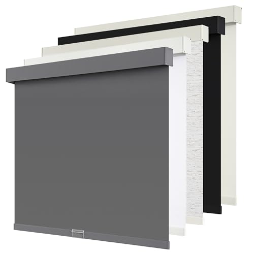 Image of SUNOFF Cordless Blackout Roller Shades Blinds for Windows,42 inchW x 72 inchH,Grey