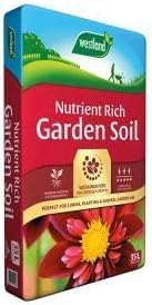 Gardening Soil for Indoor & Outdoor Planting, Supports Healthy Growth for Small to Large Plants - Multi-Purpose Fertilisers 35L Nutrient Rich Garden Soil