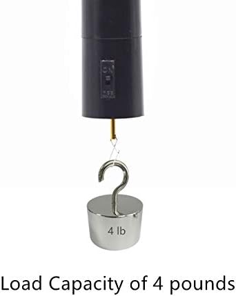 Miniatura 5 de FENELY Motor Giratorio de Viento a Batería para Exhibición Colgante de Jardín, Molinillos de Viento Negros para Exteriores, Esculturas - Capacidad