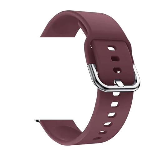 [XGYOMVB] �\�t�g�V���R���X�|�[�c�X�g���b�v�iWatch 2 44mm 40mm�AGalaxy Watch 7/4/5/6 Pro/3 41mm/42mm 20mm 22mm�E�H�b�`�o���h�p�j(Wine red S12,22mm watch ban