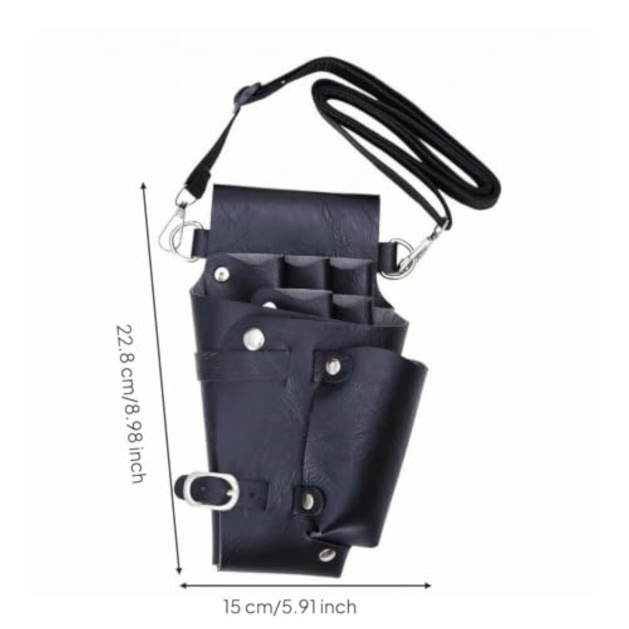 Leather Hairstyling Tool Waist Pouch with Waist Belt
