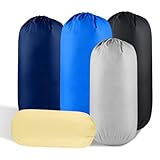 JOIN MATCH 5 Pack Stuff Bag Set, 3L/5L/9L/15L/20L Ultralight Ditty Bags, Sleeping Bag Stuff Sacks for...