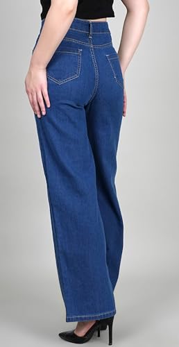 Image of ADBUCKS Wide Leg Jeans for Women | Jeans Pant for Women | High Rise Jean I