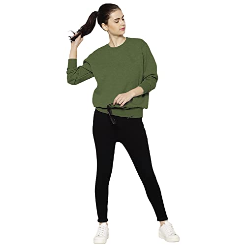 Image of Mack Jonney Fleece Round Neck Sweatshirt for Women (Pack of 2)-SW RN OLV RST 002-P