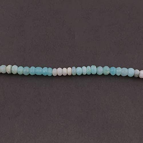 Perles de opale bleue rondelles facettées 7-8mm pour création de bijoux LKBEADS SB163