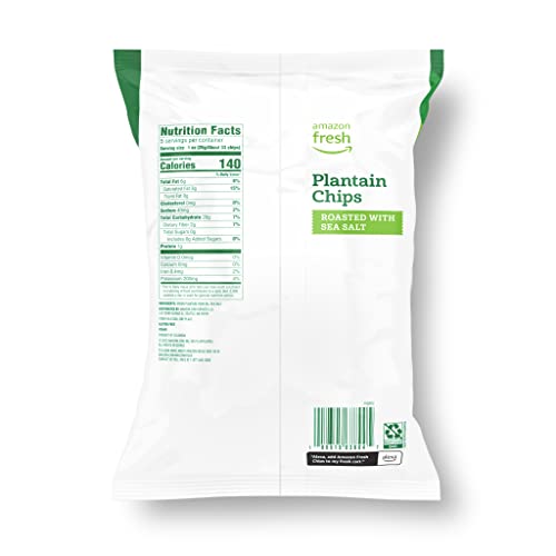 Amazon Fresh, Plantain Chips Roasted With Sea Salt, 5 Oz - Image 3