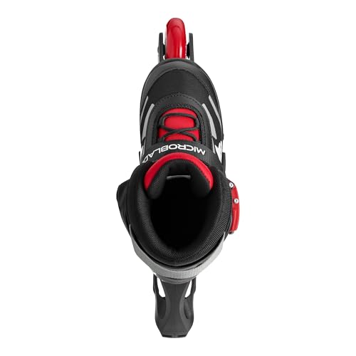 Rollerblade MICROBLADE, łyżworolki dla chłopców, dzieci Urban Skates, czarne/czerwone, rozmiar 36,5-40,5