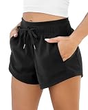 ODODOS Women's Sweat Shorts with Pockets Cotton French Terry Drawstring Summer Workout Casual Lounge...