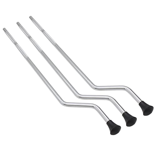 Levemolo 3pcs Floor Drum Legs Metal Drum Set Leg Replacement Tom Drum Legs Support Stand for Drum