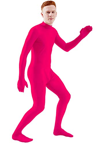 Image of Ensnovo Mens Mock Neck Full Body Unitard Spandex Zentai Suits Costumes