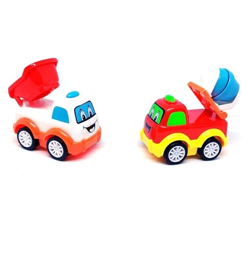 Image of MiniExplorer Unbreakable Pull Back Vehicles| Push and Go Crawling Toy for Kids & Children, Power Friction Cars for 3+ Years Old Boys|Girls - Set of 7,Multicolor