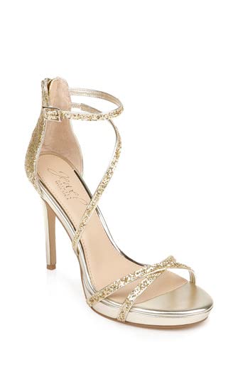Jewel Badgley Mischka Jolene Metallic Stiletto2