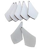 NUO RUI Unfinished Wood Triangle Dangle Earring Blanks 2" x 1 1/16" Laser Cut Pendant Jewelry Shapes