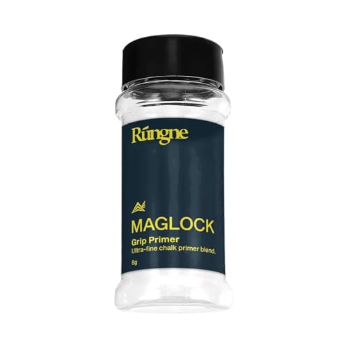 RUNGNE Maglock Ultrafeine Kletterkreide, Premium Grip Enhancer, Premium Sportkreide für Klettern, Bouldern, Gym und Gewichtheben – Hochleistungs-Pulver für überragende Griffformel, 8g