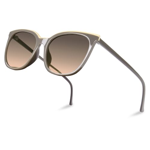 OPTOFENDY Cat Eye Sunglasses for Women, Classic Retro Round Sun Glasses Shades UV Protection, OP6882