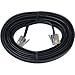 (Pack of 5) - 15ft Black Phone Line Cord RJ11 Cable