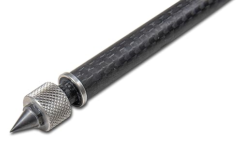 Stahlhammer Cellostachel Carbon Fiber, Knickstachel, Medium 27cm bis 47cm, Stab Ø 11 mm, schwarz