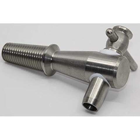 MAAJ METALL-ZAPFHAHN AUS EDELSTAHL xl FÜR WEINFÄSSER FÜR HAHNLOCH Ø 20-25mm Cover