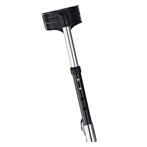 Stampelle Pieghevoli a Doppia Regolazione, Avambraccio Gomito Ascellare con Bastone da Passeggio con Polsino Aperto, Supporto per Stampella in Alluminio Leggero Ausilio per Camminare Stampella