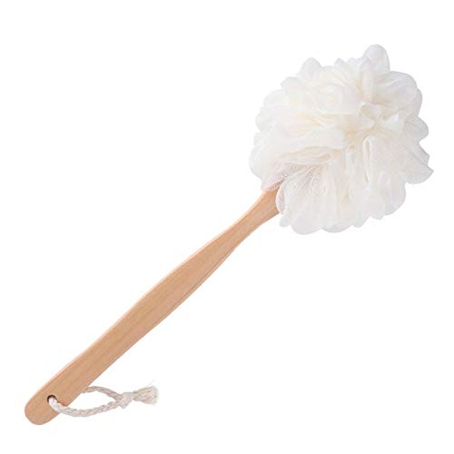 RASDDER Bath Brush Long Handle for Shower, Bath Sponges for Shower, Soft Mesh Loofah for Skin Exfoliating, Shower Brush for Men and Women