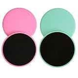 4 Stück Sliders Fitness Core Sliders Doppelseitige Gliding Discs Gleitscheiben Sport Handstand Blöcke Doppelseitige Gliding Discs Exercise Slider für Hause Gym Training Bauch Workouts(Pink,Green)