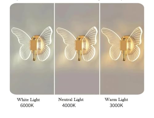 Image of 12 Watt Led Wall Light and Wall scones wall lamp for- Home, Kitchen, Bedside, Bedroom, Living Room, Office, Indoor, Bedside, Mirror Side, Diwali Lighting (Butterfly Wall Light)