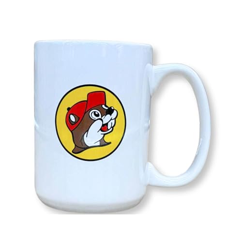 Taza de café Buc-ee's 12oz blanca miniatura 1