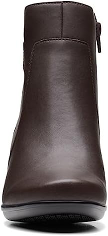 Clarks Women's Emily Holly Ankle Boot, Dark Brown Leather, 6 | Image 2