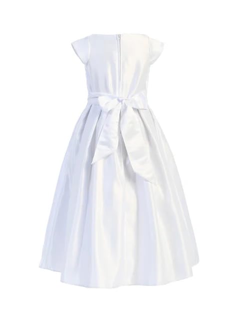 Flower Girl Dress Baby Shower Gowns Princess Kids First Communion Pageant Ankle Length Dresses with Bow2