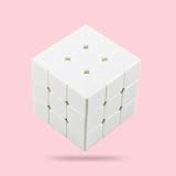 Blank Speed Cube 3X3, Puzzle Toys, Stress Relieve Toys, Classroom Prizes and School Rewards (White)