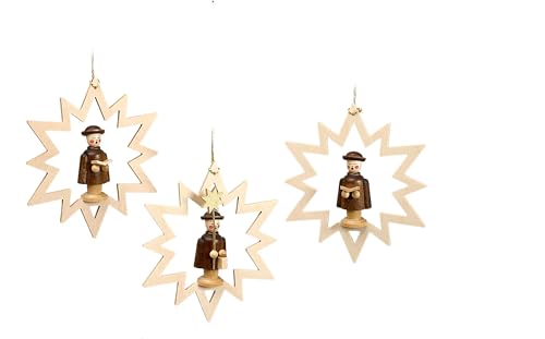 Erzgebirgischer Baumbehang Kurrendestern 3er Set - Original Erzgebirge® #0412 Erzgebirgischer Baumbehang Kurrendestern 3er Set - Original Erzgebirge® #0412