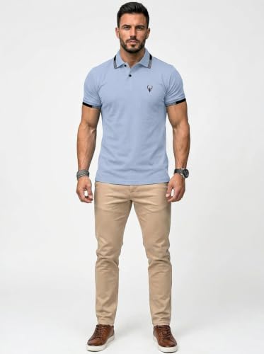 Image of Lymio Polo T Shirt for Men || T Shirt for Man || Collar T Shirt Style Men (Packs Also Available) (Polo-40-43)