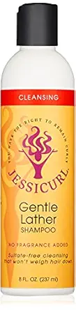 Jessicurl, Gentle Lather Shampoo, Cleansing Curly Hair Shampoo, Vegan, Sulfate Free Shampoo