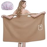 Generisch Tanktop-Bademantel, Tanktop-Handtuch-Wickel, Duschrock für Damen in großen Größen,...