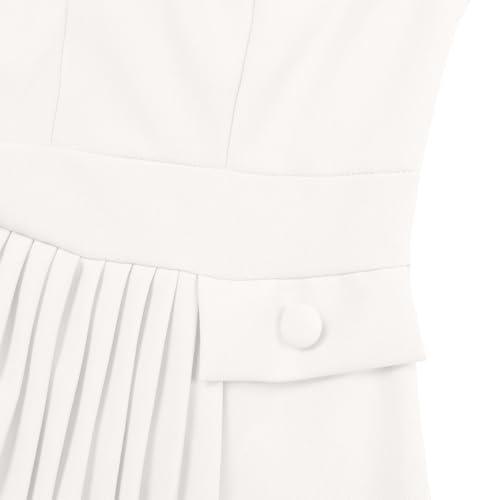 Image of Wear to Work Midi Dress for Women Business Casual A-line Dress Elegance Church Outfits