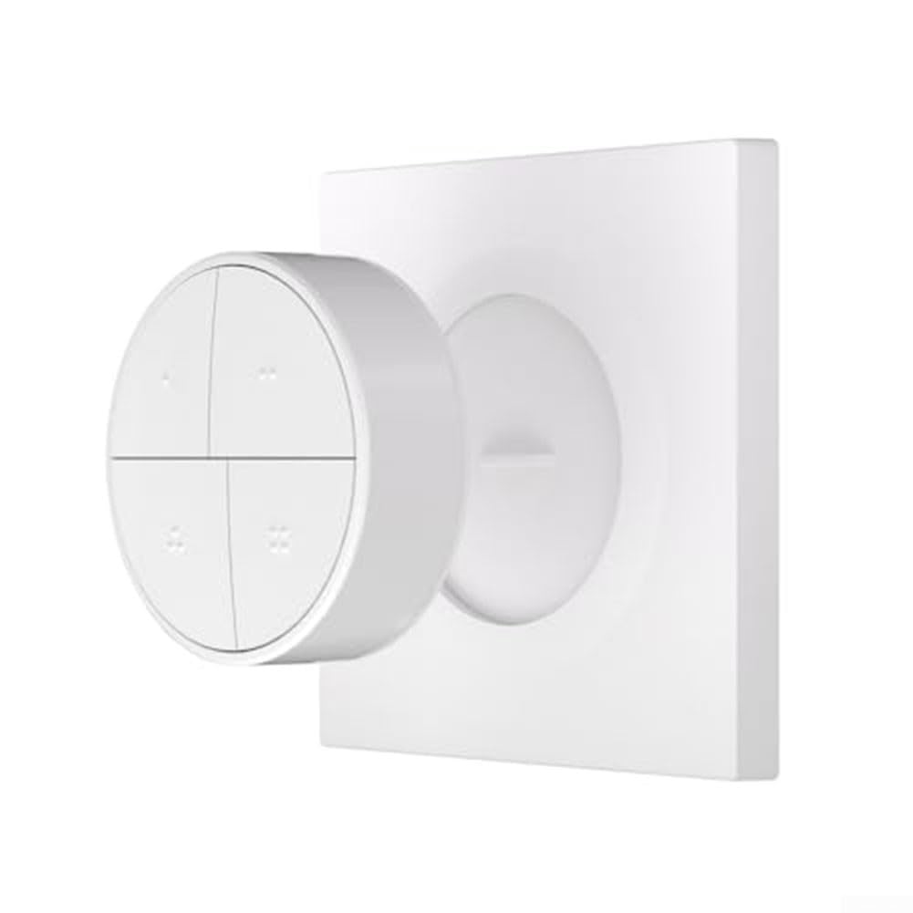 SNZB-01M - Interruptor inalámbrico 4 en 1 para Smart Scene Button con base magnética para automatización del hogar, 16 escenas por presión de encendido/doble/triple/larga, compatible con 2MQTT y para,