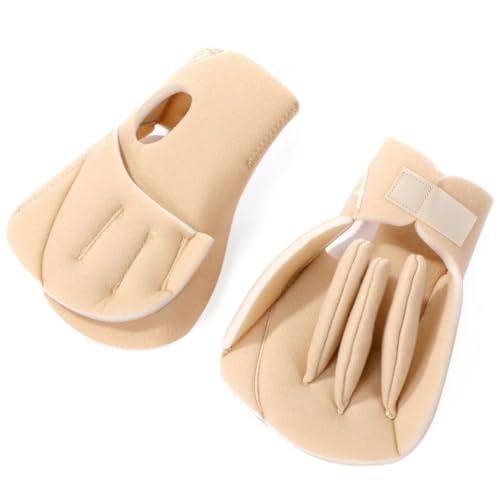 Lamdbao 1 Paire De Séparateurs De Doigts De Protections De Paume pour Contractures De Main, Coussinet en Mousse Souple Ajustable pour Avc, Arthrite, du Canal Carpien, Personnes Âgées en – vue 3