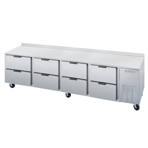 Beverage-Air 119" Stainless Steel 8-Drawer Worktop Refrigerator