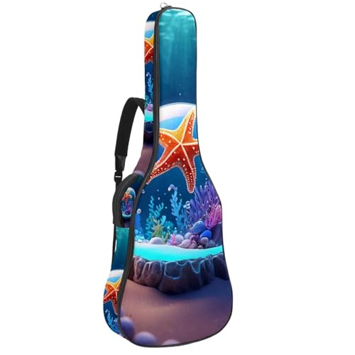 Housse de guitare acoustique protégeant de la pluie avec grand rangement pour partitions