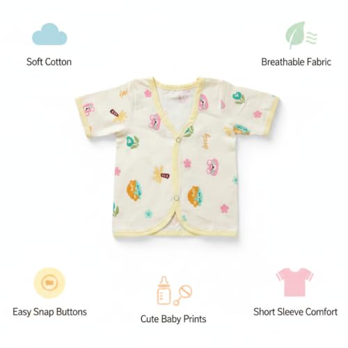 Image of V2M Cotton Jhabla New Born Baby Clothes