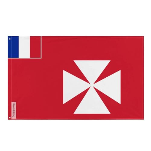 Drapeau Wallis-et-Futuna 1910-1985 pour décoration intérieure et cérémonies extérieures