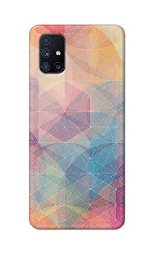 Image of Printed Hard Back Cover Case for Samsung Galaxy M51 Back Cover (Crumpled Paper Design) -1803