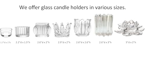 GOLDEAL 30 PCS Small Clear Glass Tealight Candle Holders,Tealight Holders Bulk Use for Weddings Parties Dinner,for 1.5" Tealight. as Well as Candle Mould… - Image 6