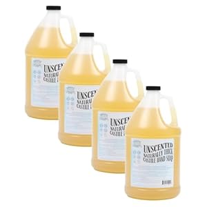 Adams Handmade Soap Thick Organic Castile Liquid Hand Soap 4 Gallon Refill- Unscented