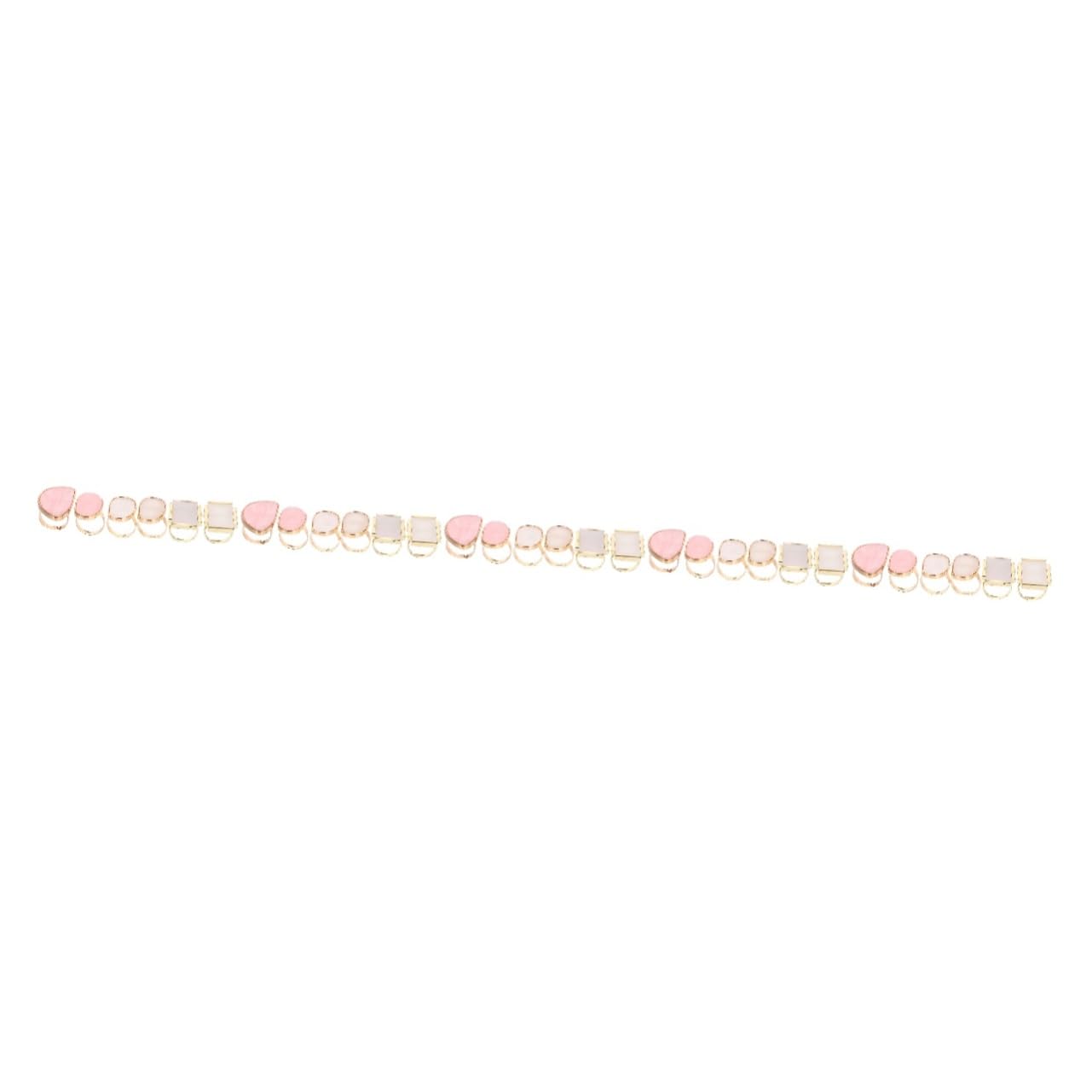 FRCOLOR 30 Pz Tavolozza Ad Anello Para Uñas Paletta Per Il Trucco Strumenti Per Unghie Per Nail Art Tavolozza Di Miscelazione Miniunghia Strumenti Per Manicure Resina Chiodo