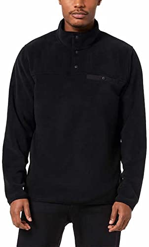 32 DEGREES Men’s Quarter Snap Pullover (M, Black)